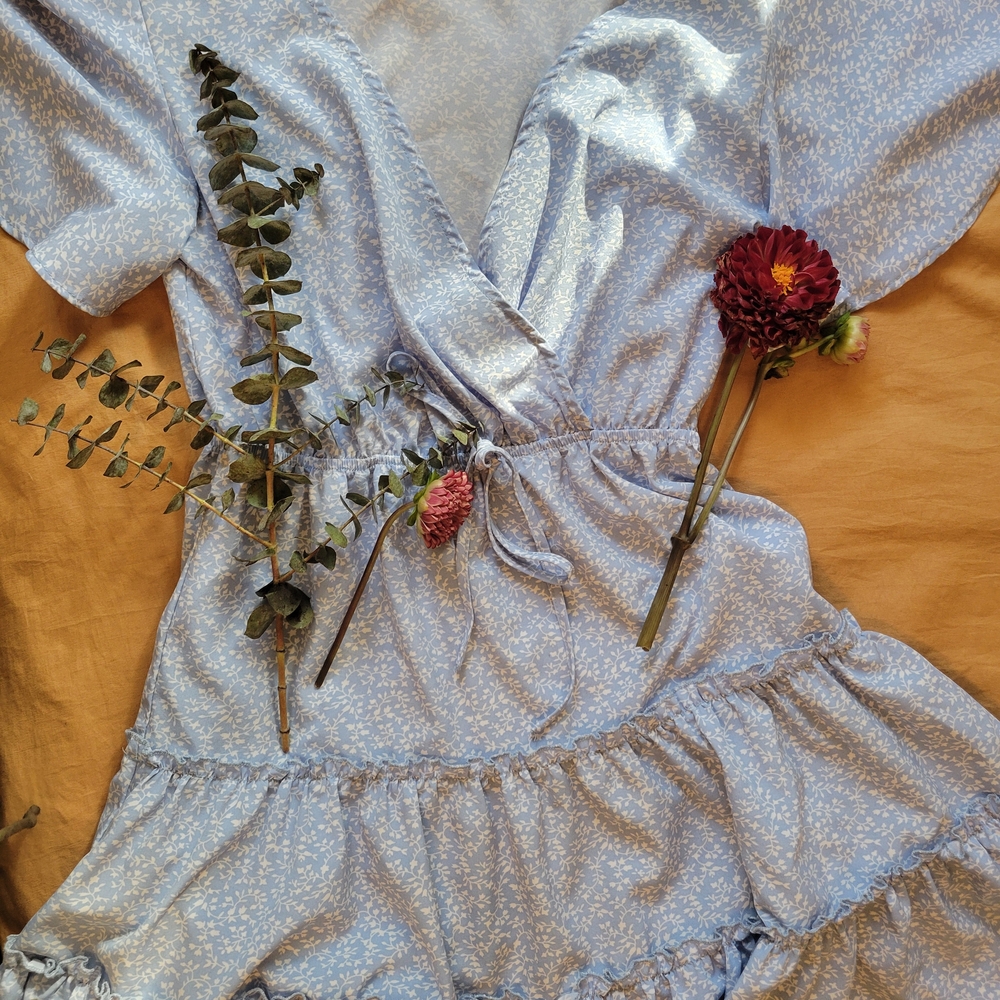 Light Blue Floral Dress